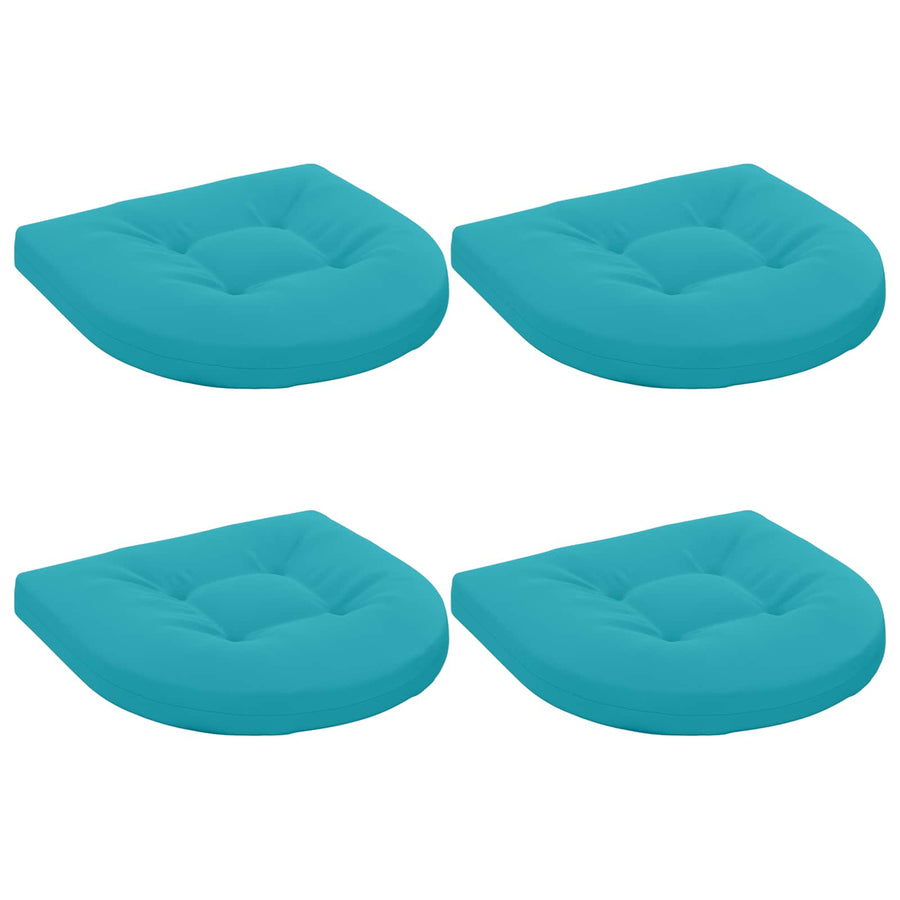 4-Piece Zitkussens 4 st 100% Polyester Turquoise 45 x 45 x 5 cm