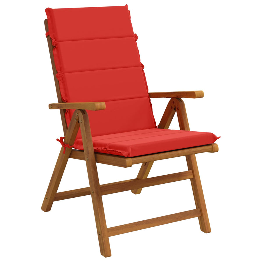 Kussen voor stoel met hoge rug GEMERT 2 st 100% Polyester Rood