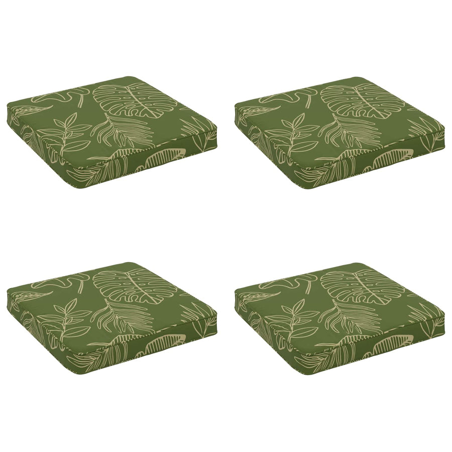 4-Piece Zitkussens VUGHT 4 pcs 100% Polyester Bladontwerp