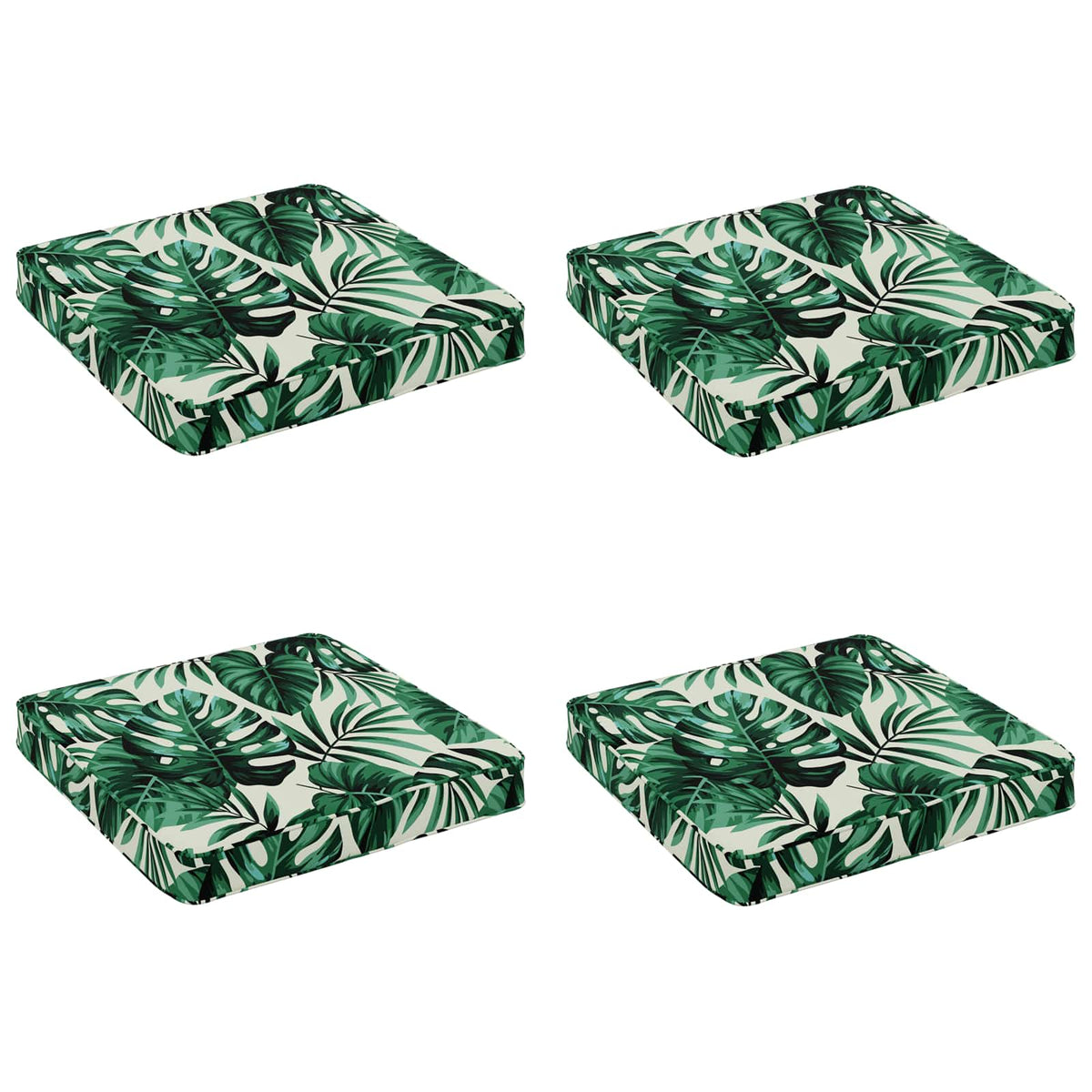 4-Piece Zitkussens VUGHT 4 pcs 100% Polyester Bladpatroon