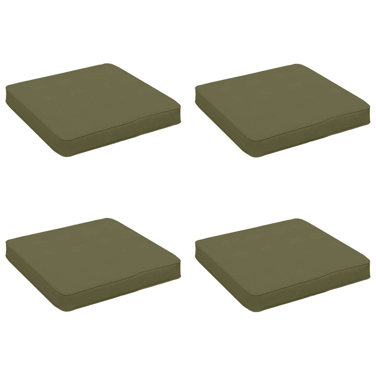 4-Piece Zitkussens VUGHT 4 pcs 100% Polyester Olijfgroen