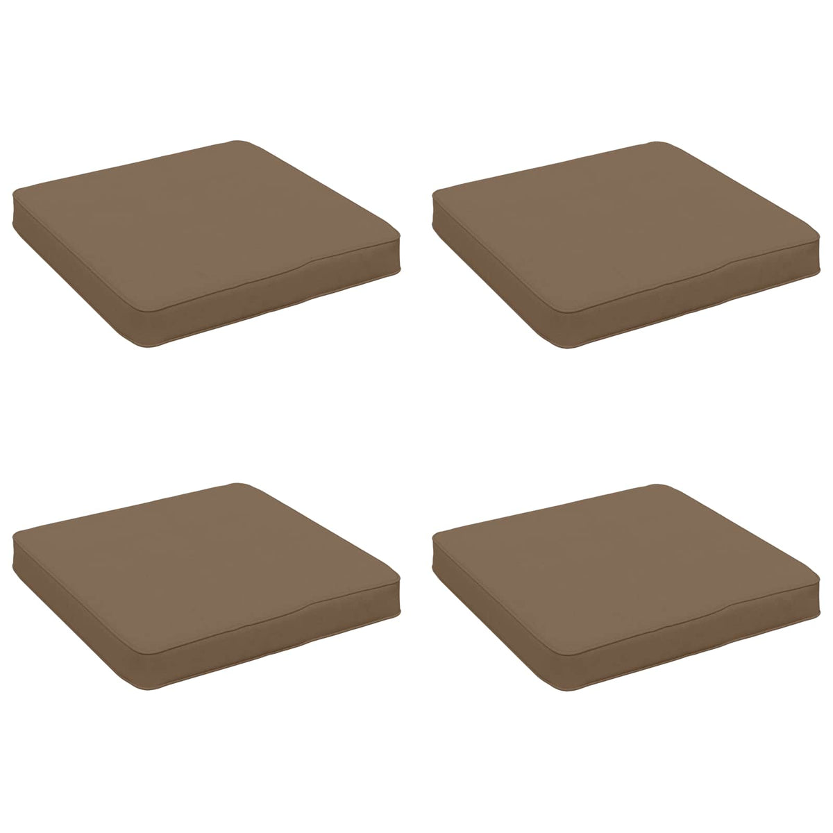 4-Piece Zitkussens VUGHT 4 pcs 100% Polyester Taupe