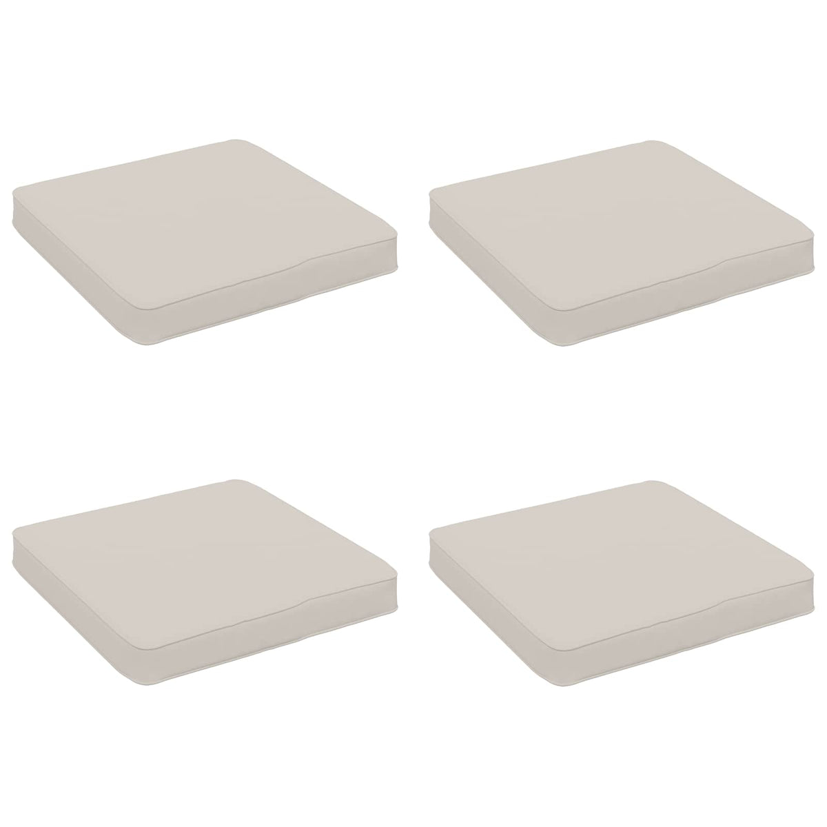 4-Piece Zitkussens VUGHT 4 pcs 100% Polyester Wit