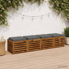 Zitkussens 4 stuks blauw 100% polyester