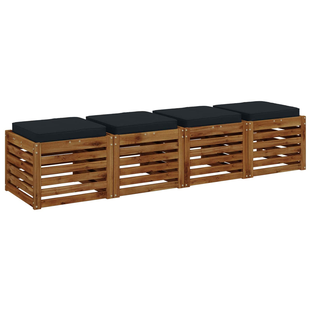 4-Piece Zitkussens VUGHT 4 pcs 100% Polyester Donkerblauw