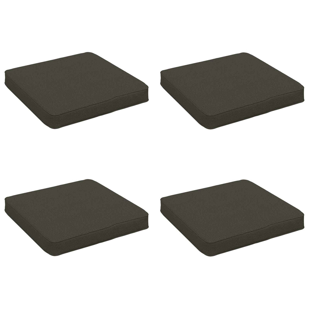 4-Piece Zitkussens VUGHT 4 pcs 100% Polyester Antraciet