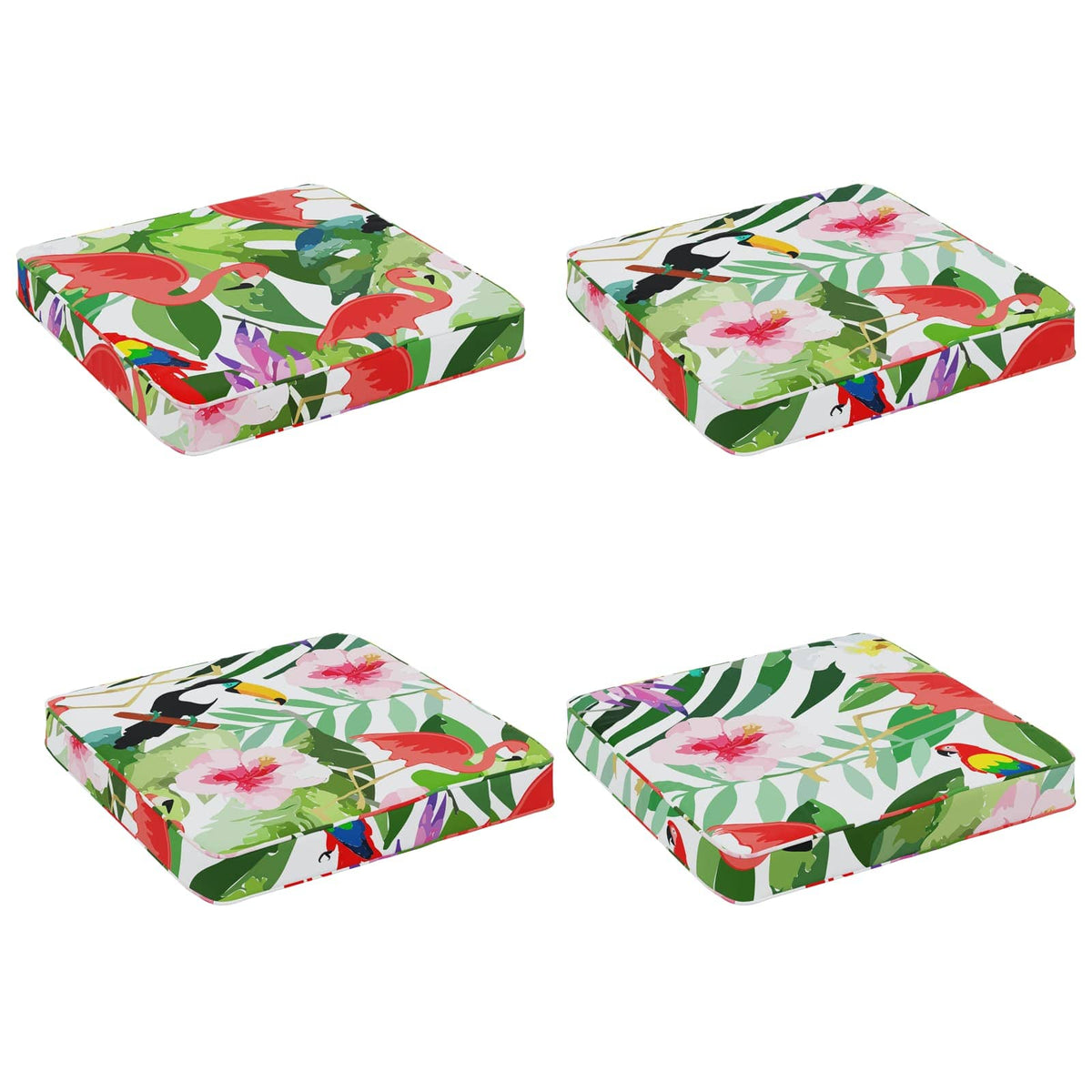 4-Piece Zitkussens VUGHT 4 pcs 100% Polyester Meerkleurig