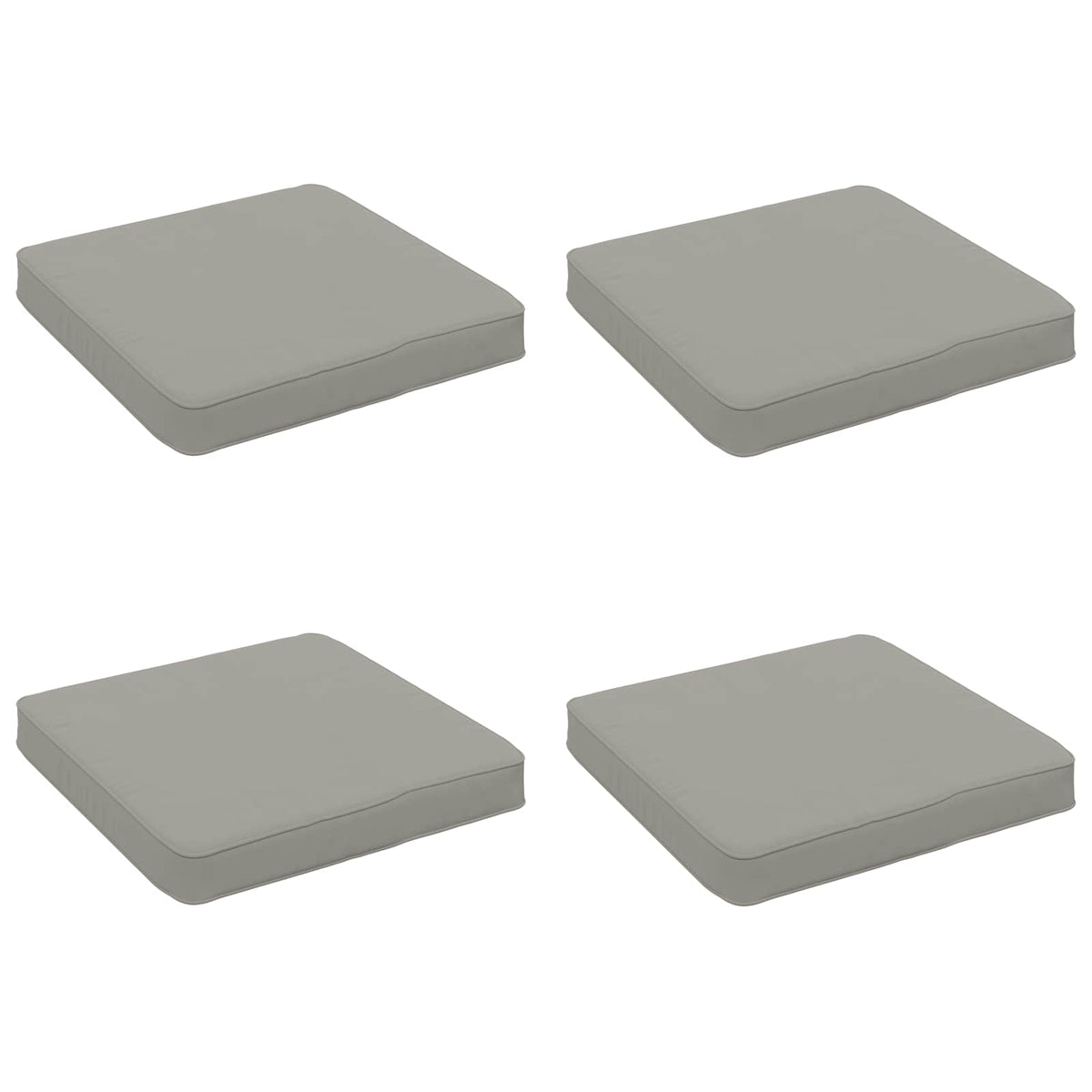 4-Piece Zitkussens VUGHT 4 pcs 100% Polyester Grijs