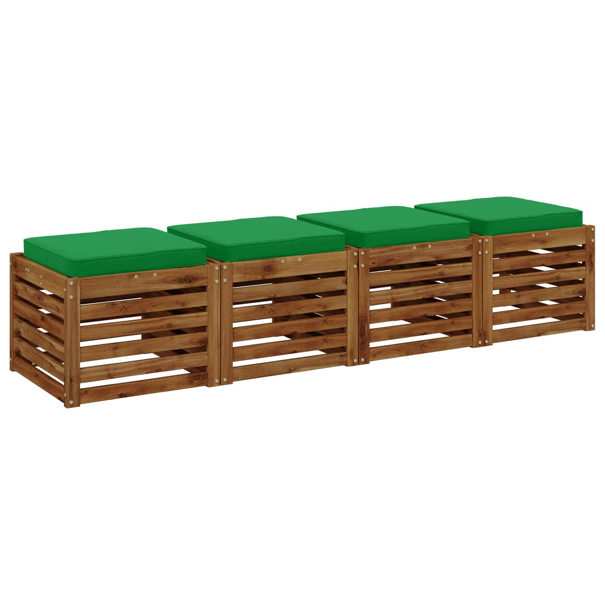 4-Piece Zitkussens VUGHT 4 pcs 100% Polyester Groen