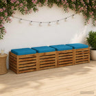 Zitkussens VUGHT lichtblauw 4 stuks 100% polyester