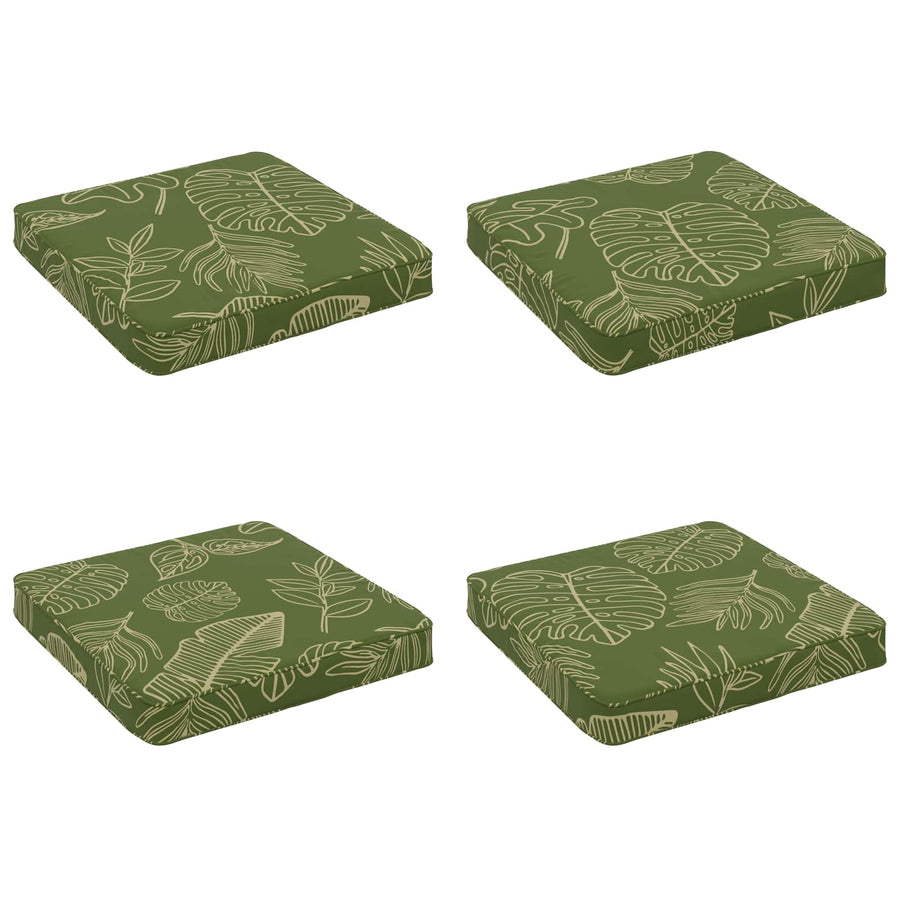 4-Piece Zitkussens VUGHT 4 pcs 100% Polyester Bladontwerp