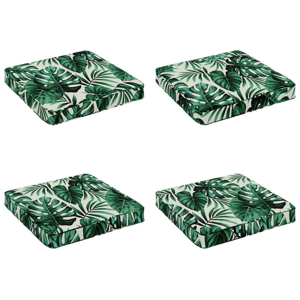 4-Piece Zitkussens VUGHT 4 pcs 100% Polyester Bladpatroon