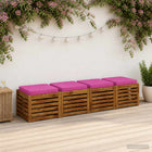 Zitkussens 4 stuks roze 100% polyester