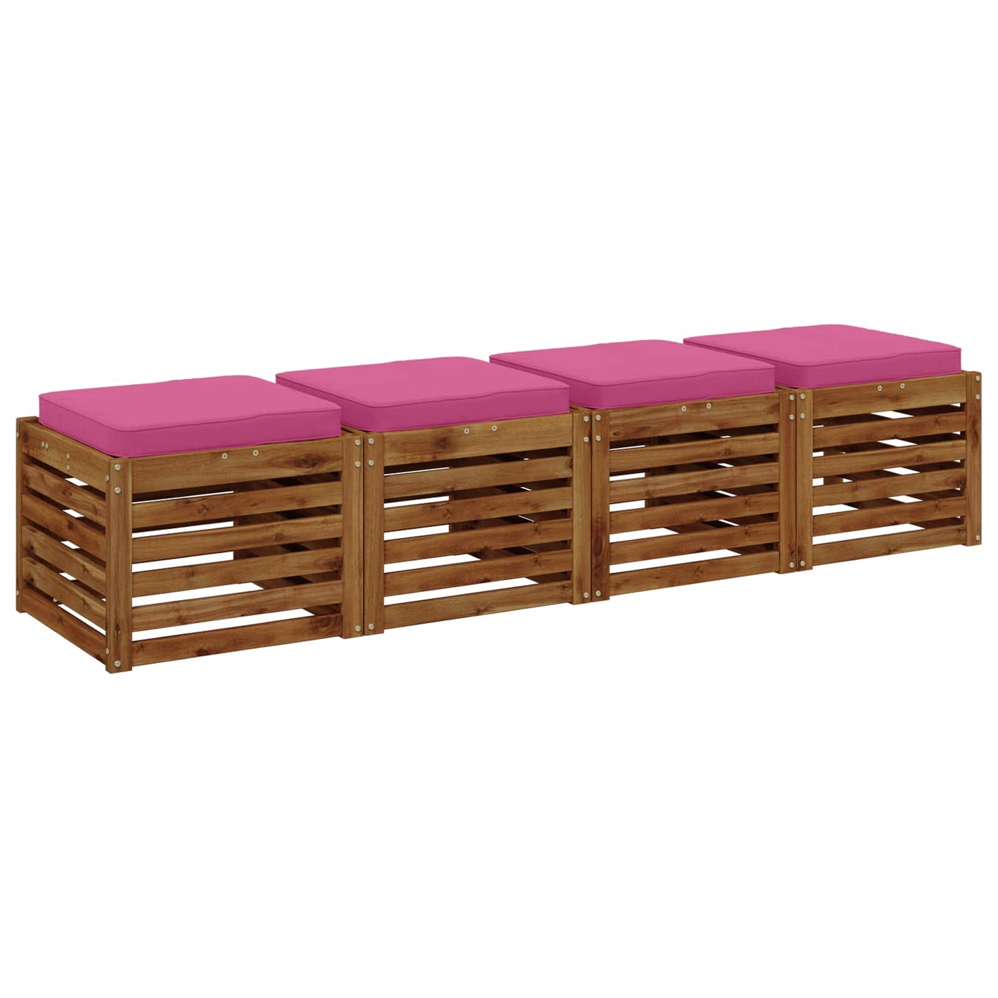 4-Piece Zitkussens VUGHT 4 pcs 100% Polyester Roze