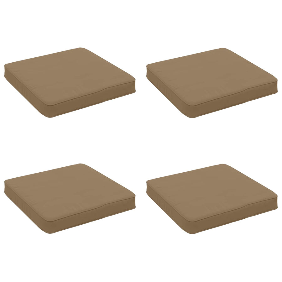 4-Piece Zitkussens VUGHT 4 pcs 100% Polyester Taupe