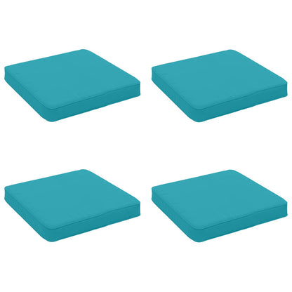4-Piece Zitkussens VUGHT 4 pcs 100% Polyester Turquoise