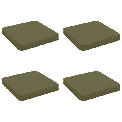 4-Piece Zitkussens VUGHT 4 pcs 100% Polyester Olijfgroen