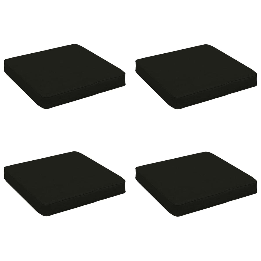 4-Piece Zitkussens VUGHT 4 pcs 100% Polyester Zwart
