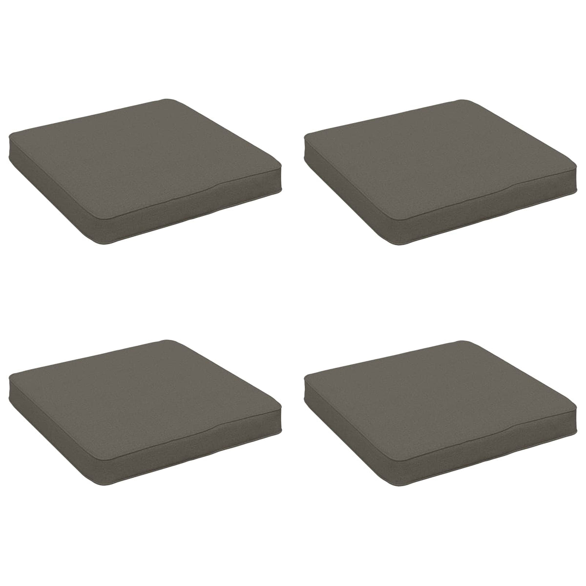 4-Piece Zitkussens VUGHT 4 pcs 100% Polyester Grijs