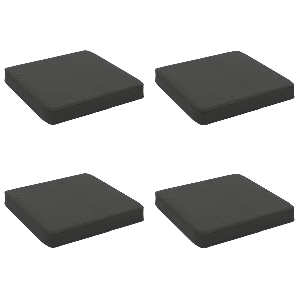4-Piece Zitkussens VUGHT 4 pcs 100% Polyester Antraciet