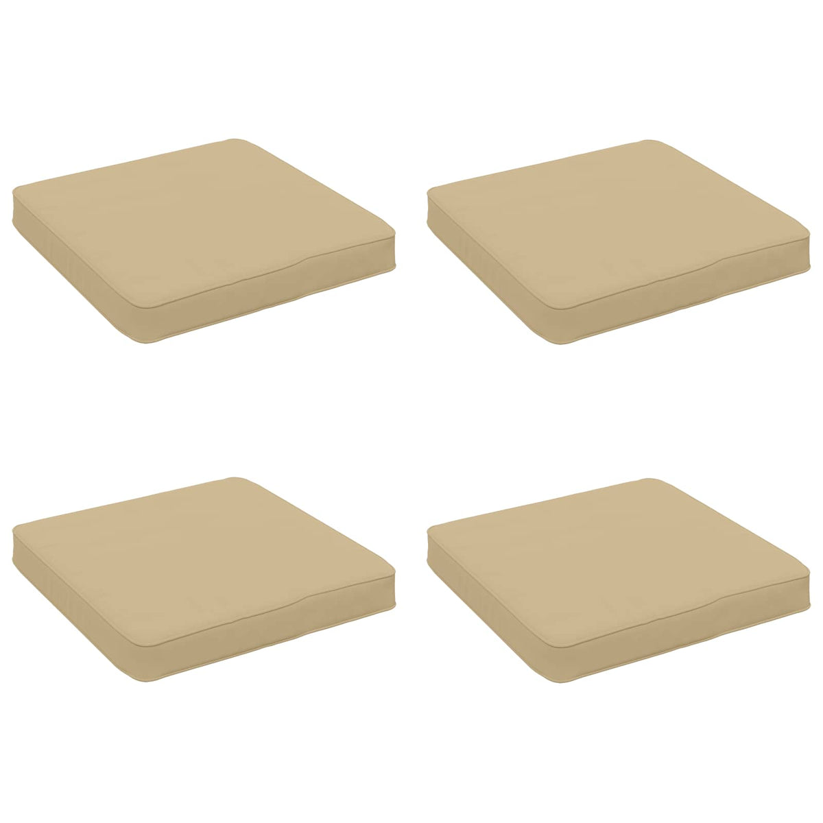 4-Piece Zitkussens VUGHT 4 pcs 100% Polyester Beige