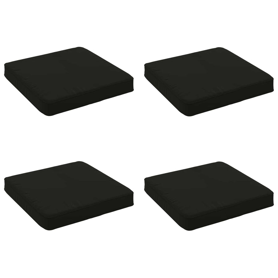 4-Piece Zitkussens VUGHT 4 pcs 100% Polyester Zwart
