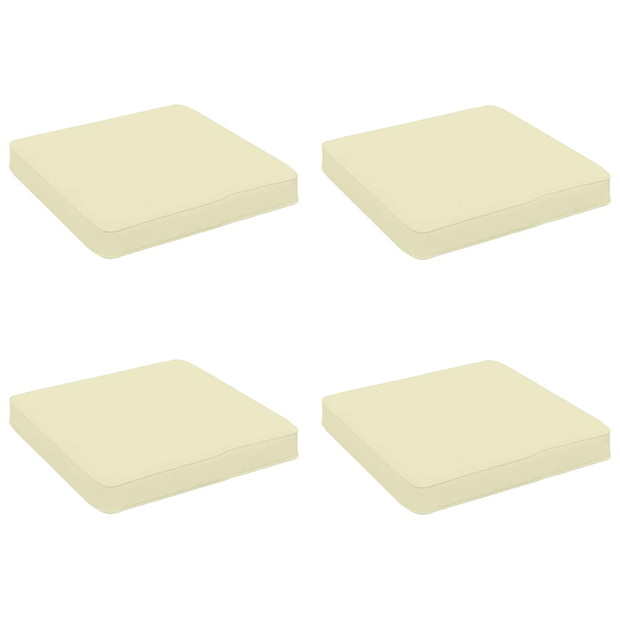 4-Piece Zitkussens VUGHT 4 pcs 100% Polyester Crèmekleurig