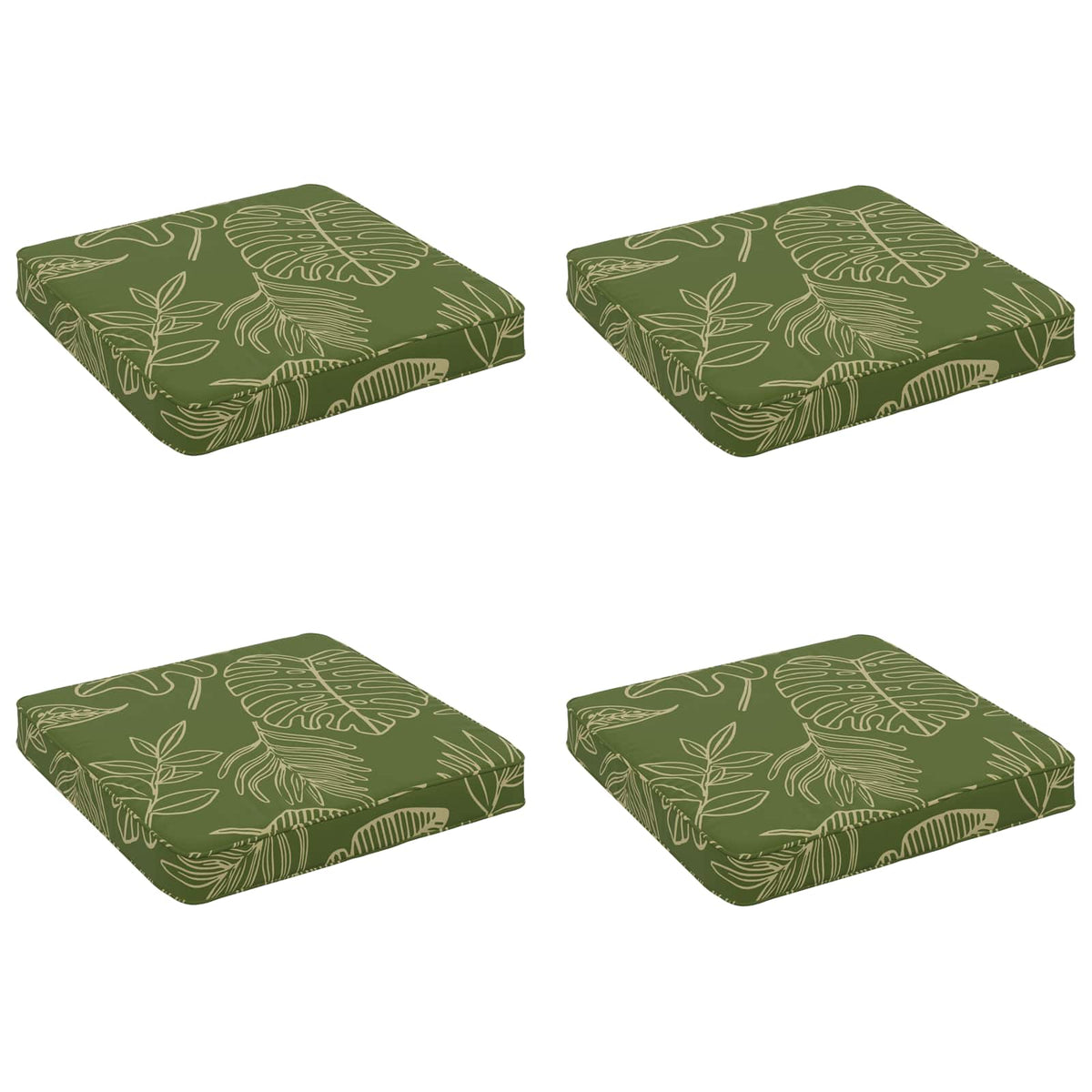 4-Piece Zitkussens VUGHT 4 pcs 100% Polyester Bladontwerp