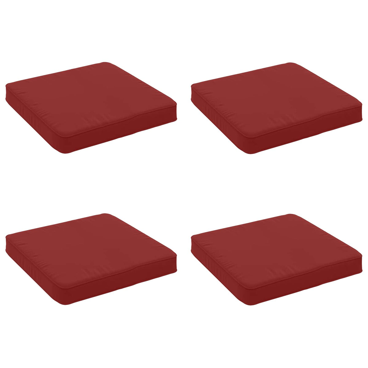 4-Piece Zitkussens VUGHT 4 pcs 100% Polyester Wijnrood