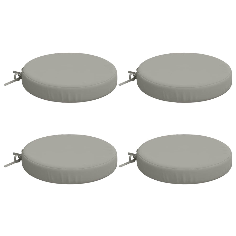 4-Piece Zitkussens SOEST 4 st 100% Polyester Grijs Ø 35 x 7 cm
