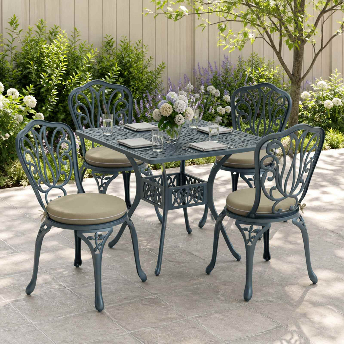 4-Piece Zitkussens SOEST 4 st 100% Polyester Lichtgroen