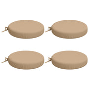 Zitkussens rond zand 4 st Ø 40x7 cm polyester
