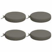 Zitkussens rond grijs Ø 40x7 cm set van 4