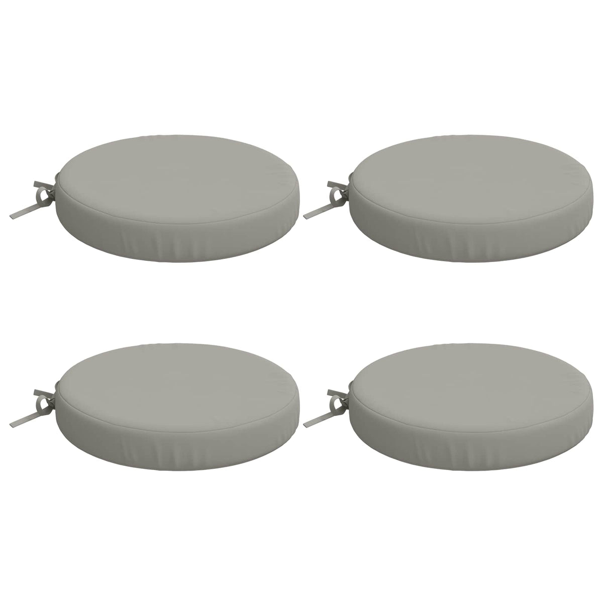 4-Piece Zitkussens SOEST 4 st 100% Polyester Grijs Ø 40 x 7 cm