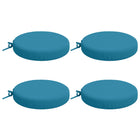 Zitkussens rond 4 stuks lichtblauw polyester
