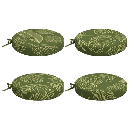 4-Piece Zitkussens SOEST 4 st 100% Polyester Bladontwerp