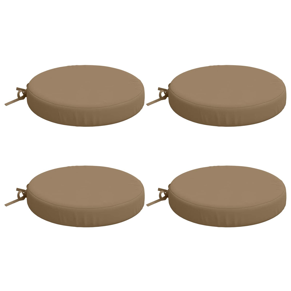 4-Piece Zitkussens SOEST 4 st 100% Polyester Taupe Ø 40 x 7 cm