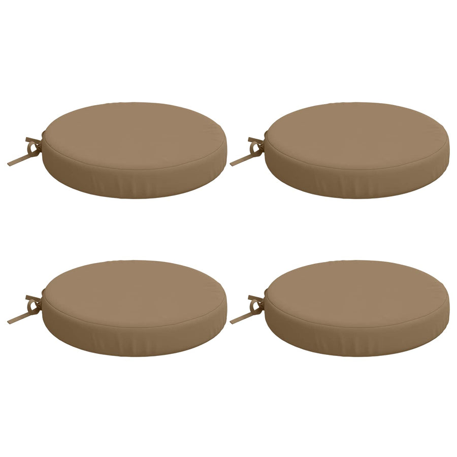 4-Piece Zitkussens SOEST 4 st 100% Polyester Taupe Ø 40 x 7 cm