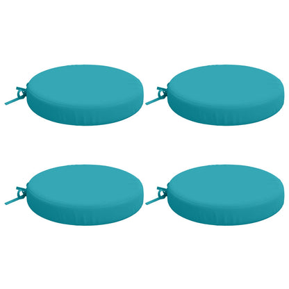 4-Piece Zitkussens SOEST 4 st 100% Polyester Turquoise