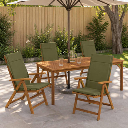4-delige Hoogrug Kussen GEMERT 4 pcs 100% Polyester Olijfgroen
