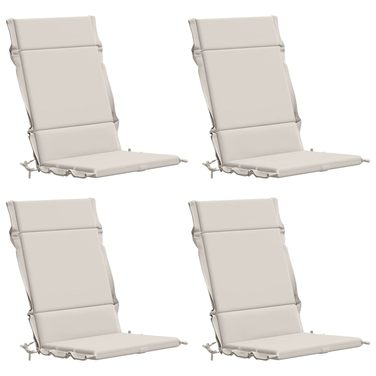 4-delige Hoogrug Kussen GEMERT 4 pcs 100% Polyester Wit