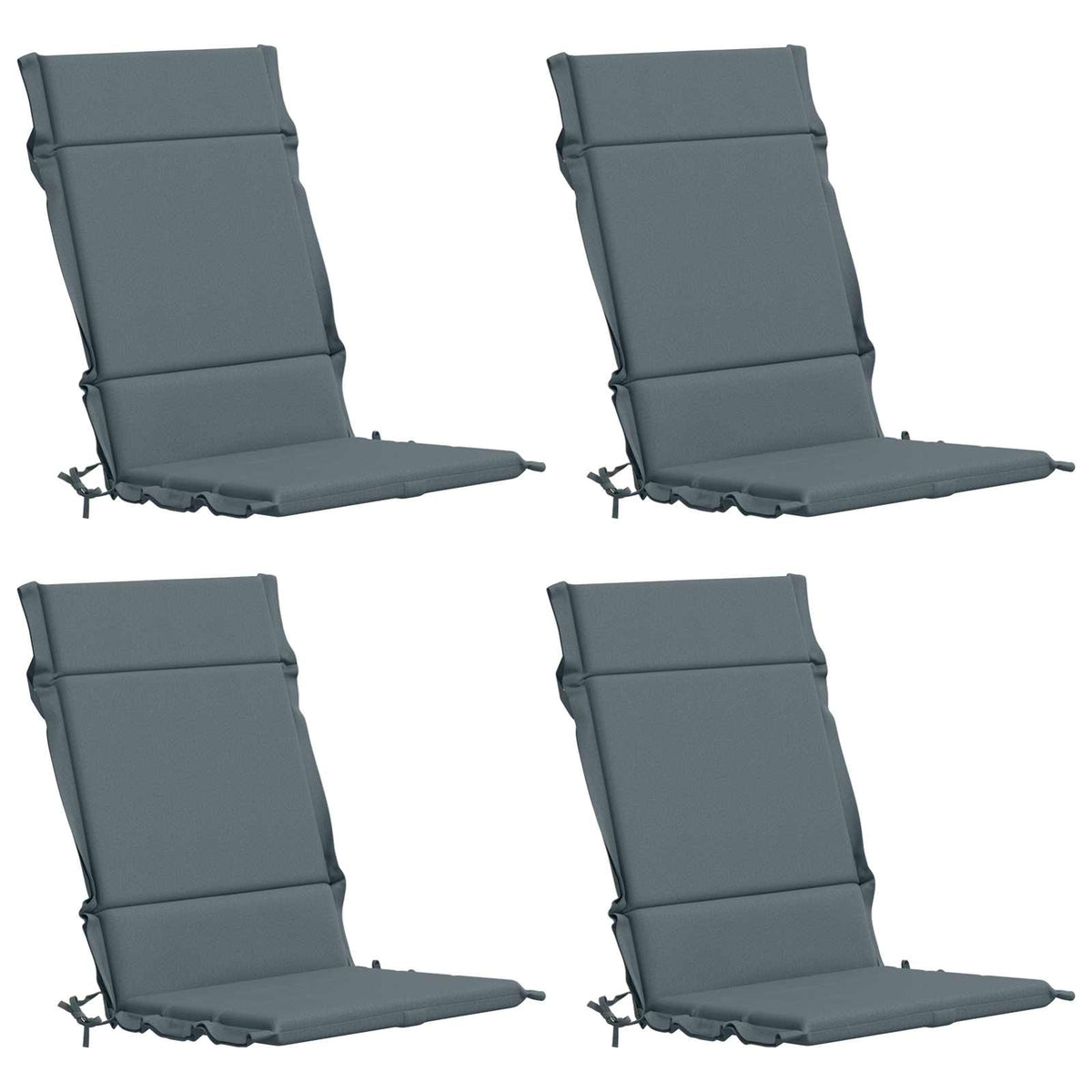 4-delige Hoogrug Kussen GEMERT 4 pcs 100% Polyester Blauw