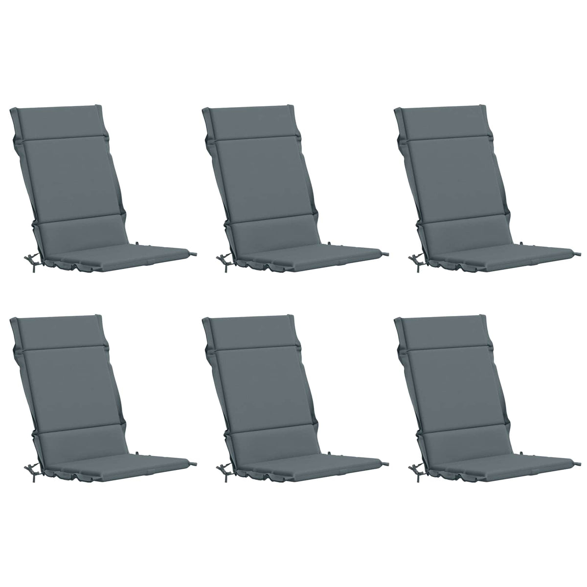 6-delige Hoogrug Kussen GEMERT 6 pcs 100% Polyester Blauw