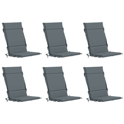 6-delige Hoogrug Kussen GEMERT 6 pcs 100% Polyester Blauw