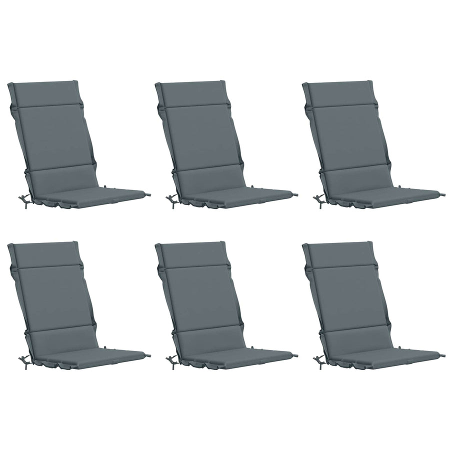 6-delige Hoogrug Kussen GEMERT 6 pcs 100% Polyester Blauw