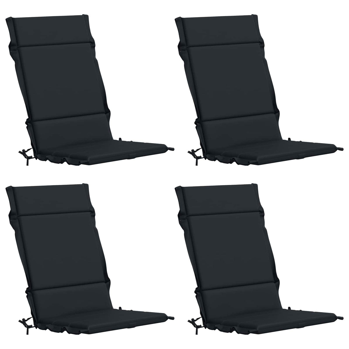 4-delige Hoogrug Kussen GEMERT 4 pcs 100% Polyester Donkerblauw