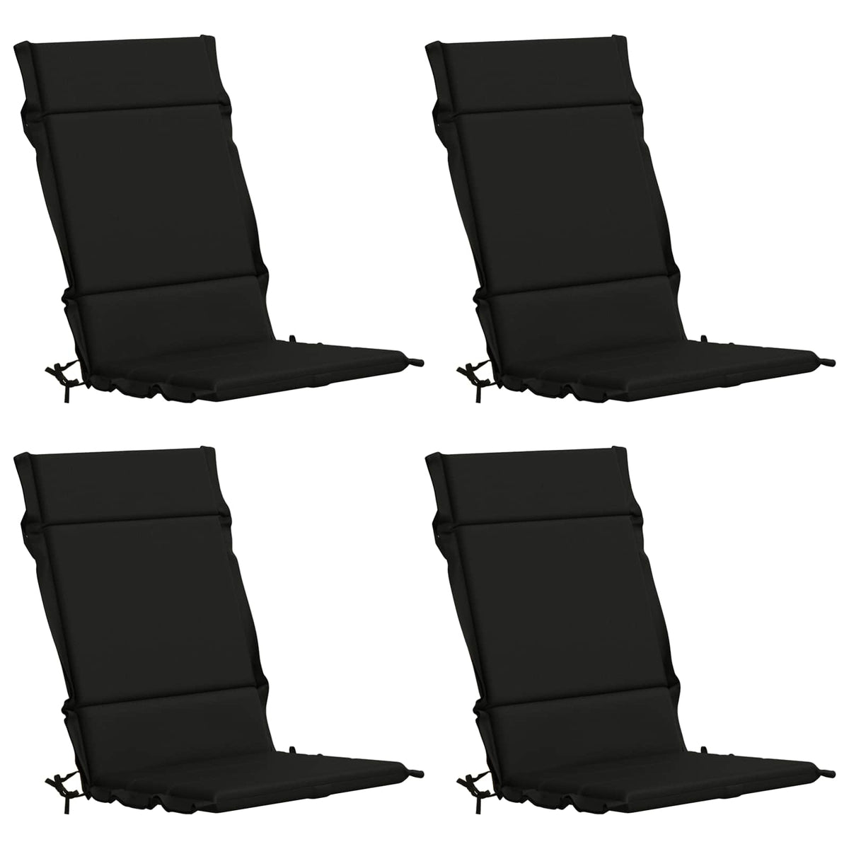 4-delige Hoogrug Kussen GEMERT 4 pcs 100% Polyester Zwart