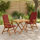 Hoogrug kussen 2 stuks rood polyester
