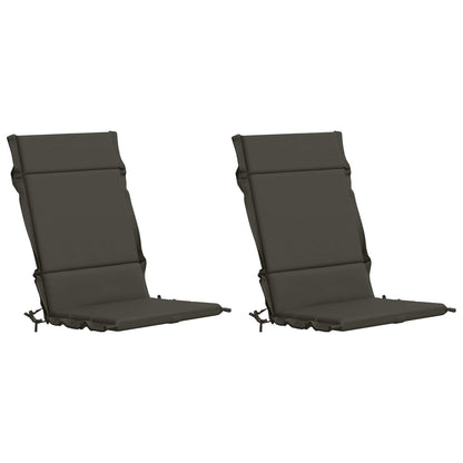 2-delige Hoogrug Kussen GEMERT 2 pcs 100% Polyester Antraciet