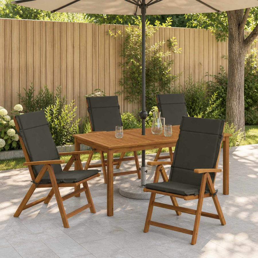 6-delige Hoogrug Kussen GEMERT 6 pcs 100% Polyester Antraciet